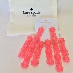 Kate Spade Bead Goes On Pink Statement Earring NWT